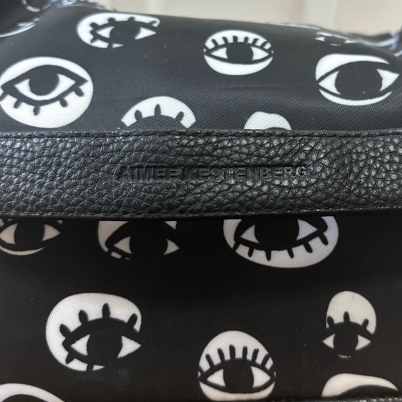 Aimee Kestenberg Eye Love Cosmetic/travel Bag with mini pouch. Black/white. VGC - Picture 3 of 16